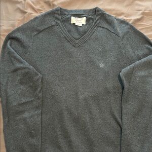 Original Penguin Charcoal V-Neck Sweater